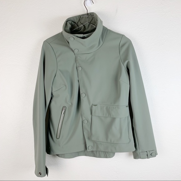 Columbia Jackets & Blazers - Columbia Urban Light Green Lined Mock Neck Jacket